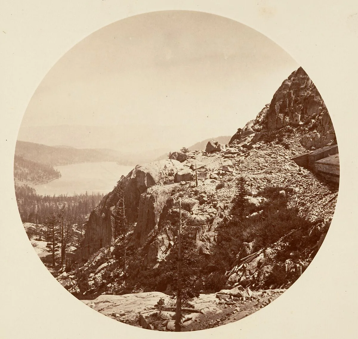 Donner Lake. C. P. R. R — Carleton E. Watkins