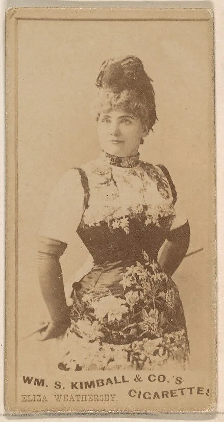 Eliza Weathersby, from the Actresses series (N203) issued by Wm. S. Kimball & Co. — William S. Kimball & Company