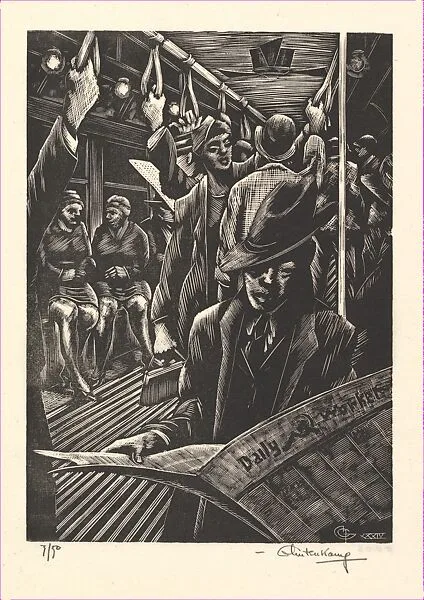 Traffic, 7th Avenue Subway — Hendrik (Henry) J. Glintenkamp|PWAP