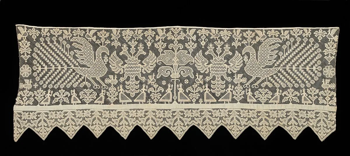 Bed curtain border — Unknown