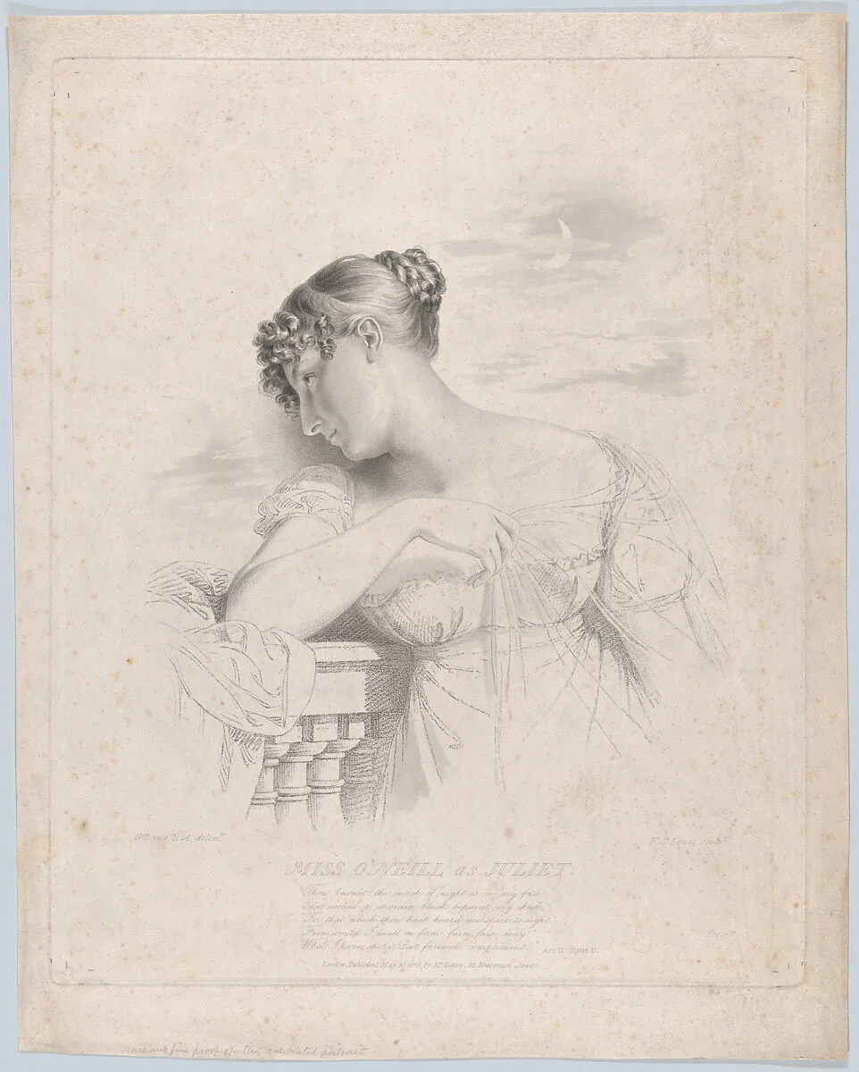 Miss O'Neill as Juliet — Lady Elizabeth Wrixon-Becher|Frederick Christian Lewis, Senior|William Shakespeare|George Dawe