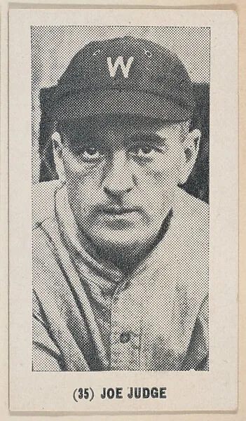 Joe Judge from the Baseball Players photo series (W502) — Unknown