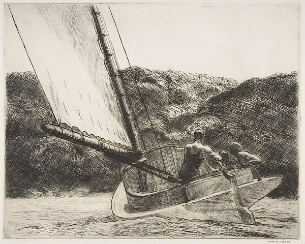 Cat Boat — Edward Hopper