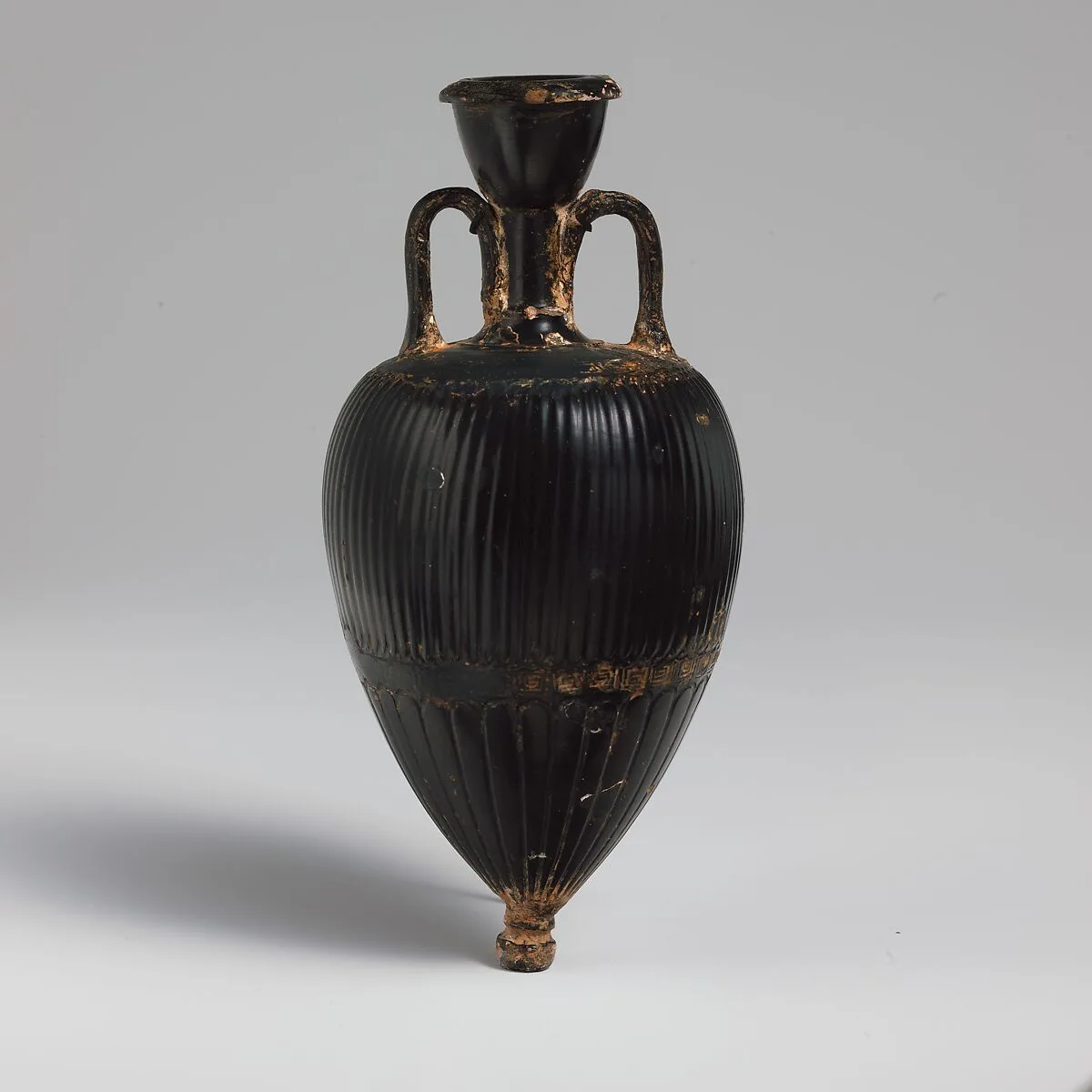 Terracotta amphoriskos (oil flask) — Unknown