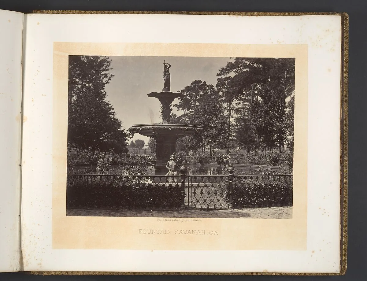 Fountain, Savanah, Georgia — George N. Barnard