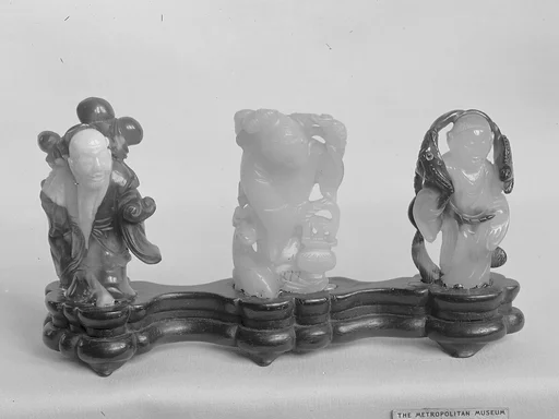 清晚期 玉、瑪瑙道家人物|Figures of Daoist deities