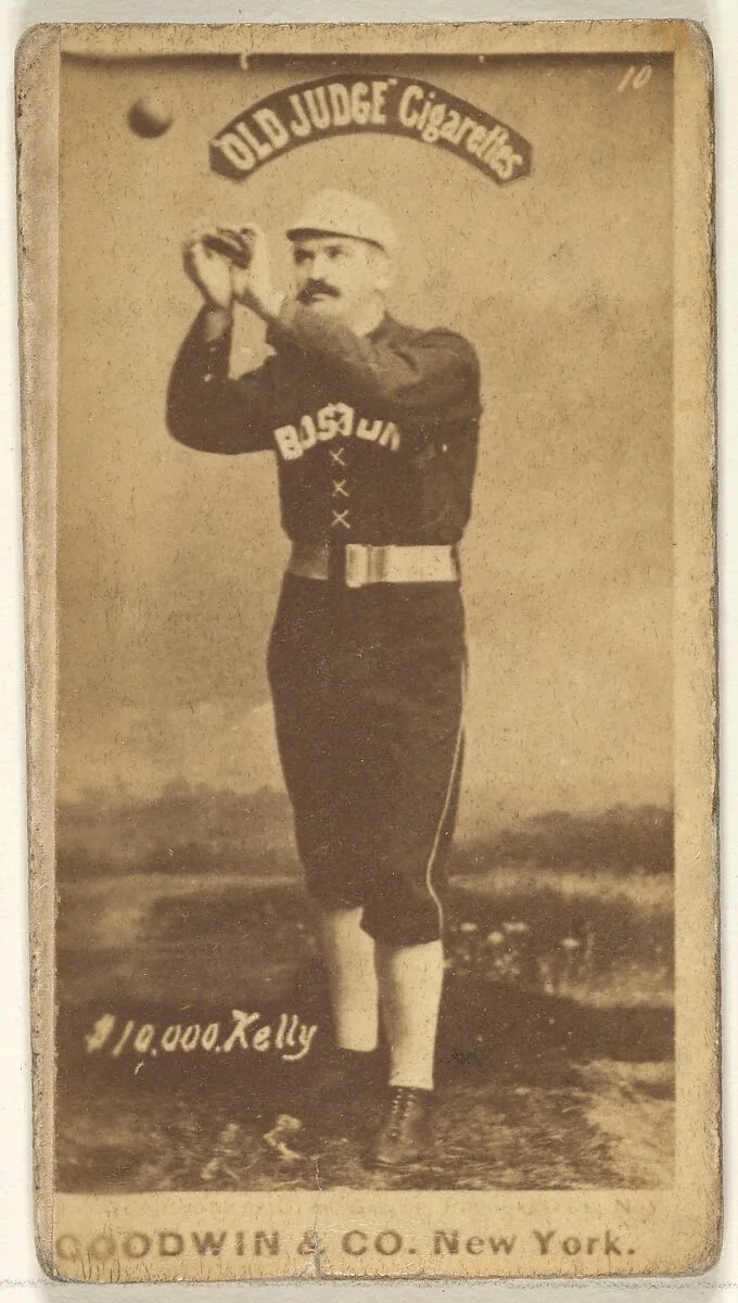 "$10,000" Kelly, Boston, from the Old Judge series (N172) for Old Judge Cigarettes — Goodwin & Company