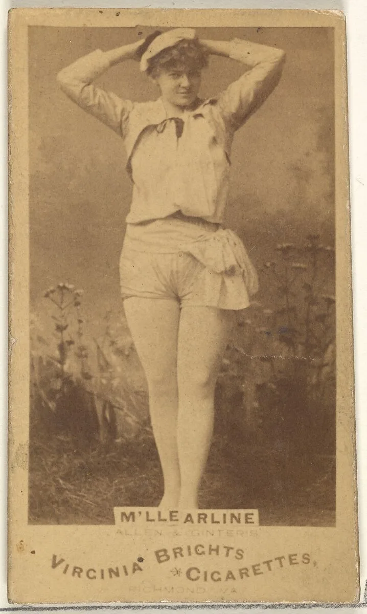 M'lle Arline, from the Actors and Actresses series (N45, Type 1) for Virginia Brights Cigarettes — Allen & Ginter