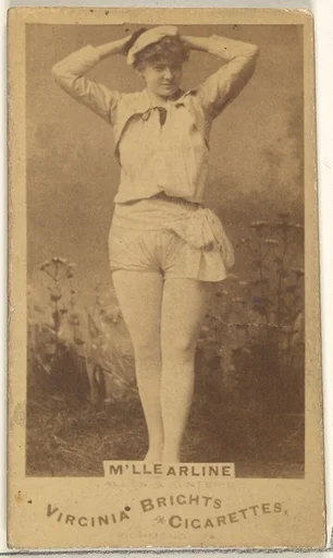 M'lle Arline, from the Actors and Actresses series (N45, Type 1) for Virginia Brights Cigarettes