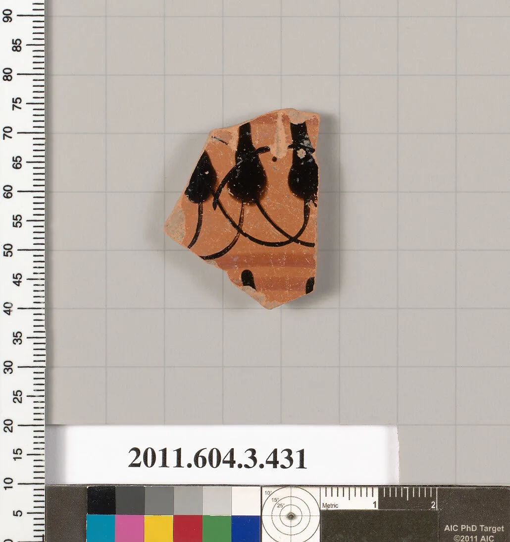 Terracotta fragment of a neck-amphora (jar) — Unknown