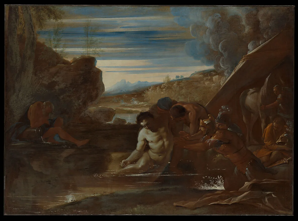 Alexander the Great Rescued from the River Cydnus — Pietro Testa