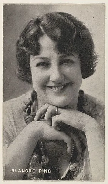 Blanche Ring, from the Black and White Movie Stars series (D1), issued by the E. H. Koester Baking Company — E. H. Koester Baking Company, Baltimore