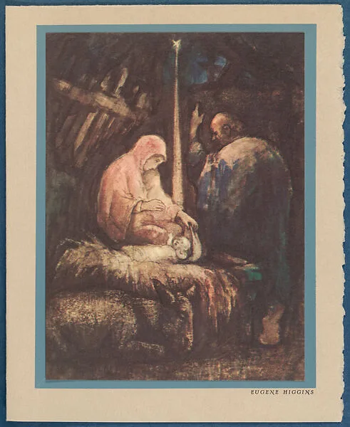 Christmas Card (Nativity Scene) — American Artists Group|Eugene Higgins
