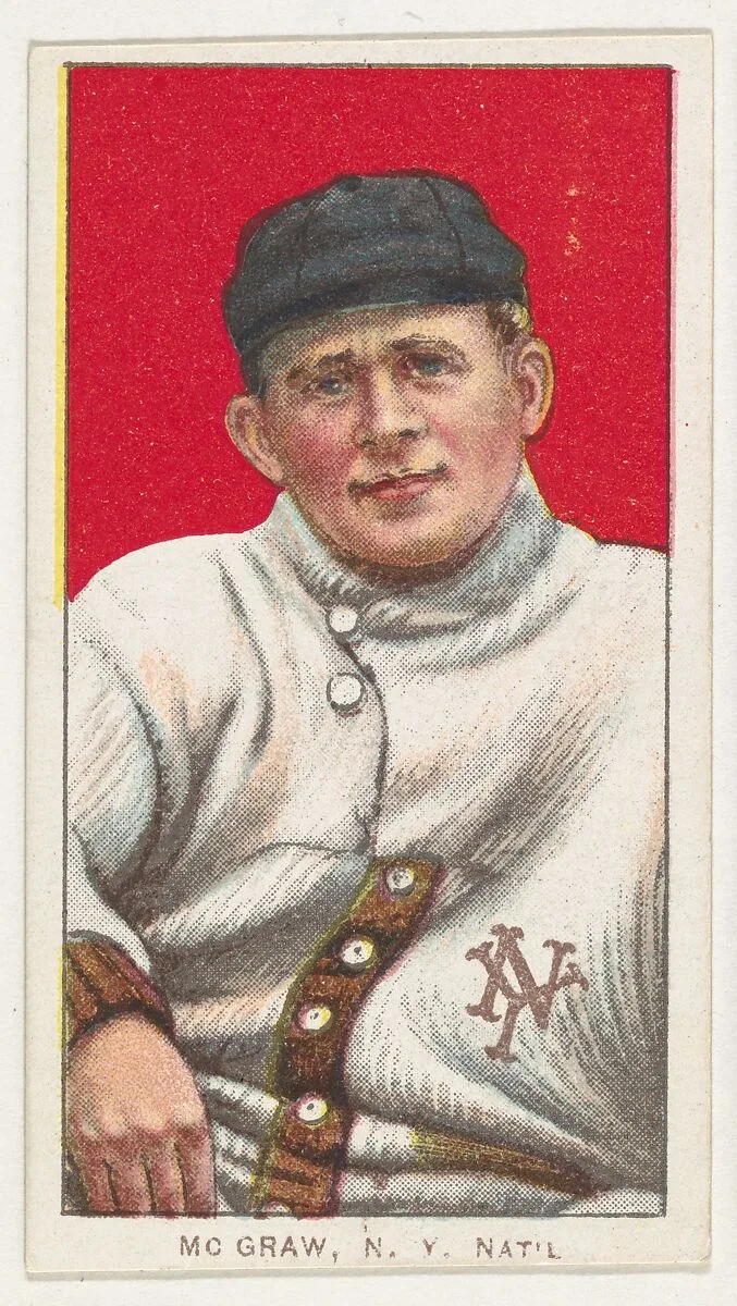 McGraw, New York, National League, from the White Border series (T206) for the American Tobacco Company — American Tobacco Company