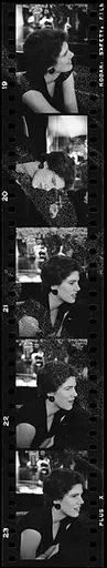 [Five 35mm Film Frames: Portraits of Unidentified Young Woman]