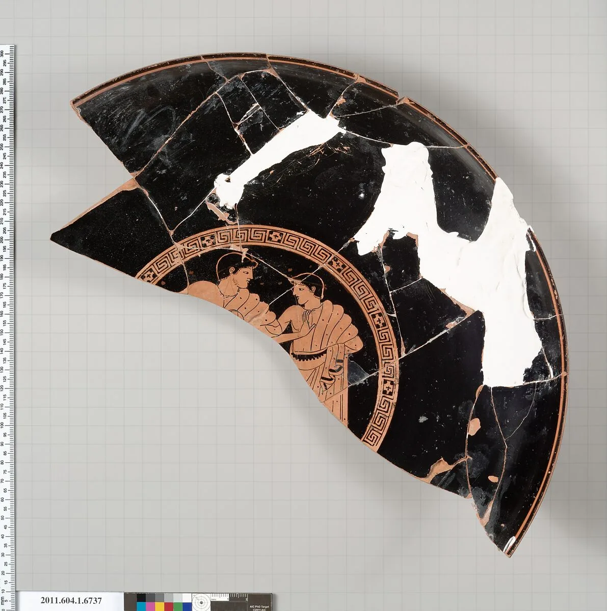 Terracotta fragment of a kylix (drinking cup) — Unknown