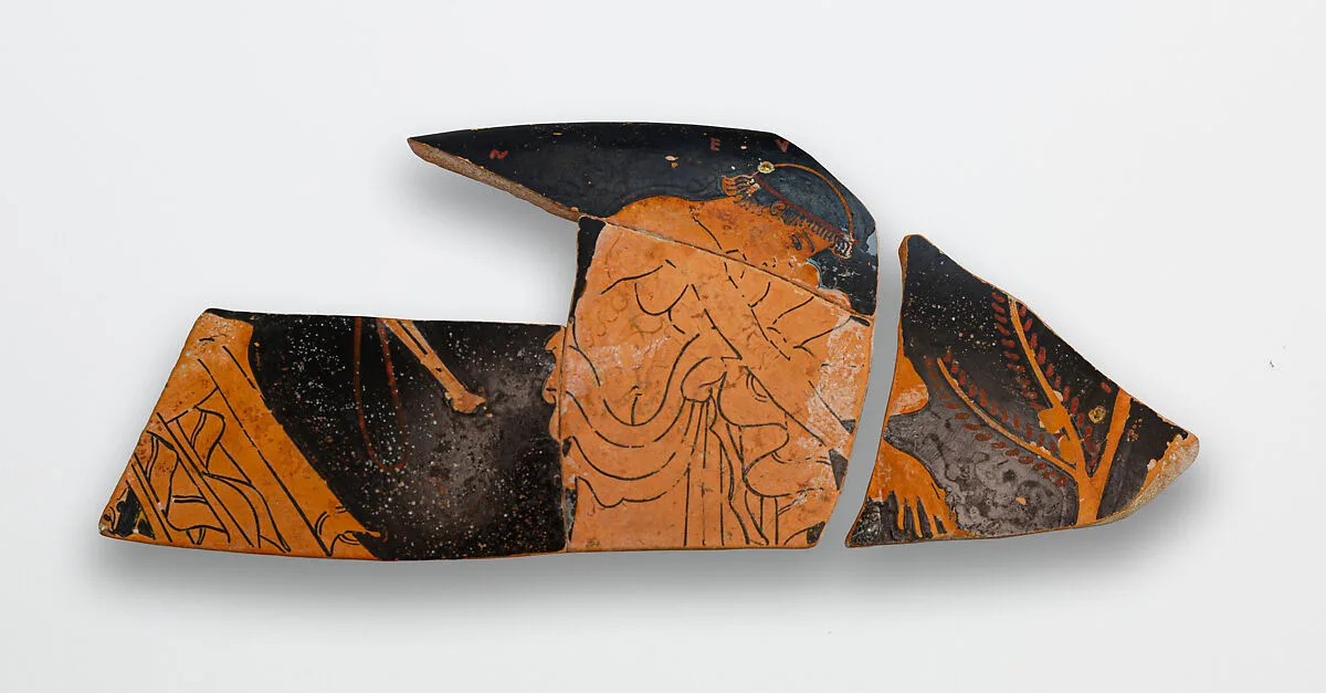 Kylix fragments — Onesimos|Euphronios