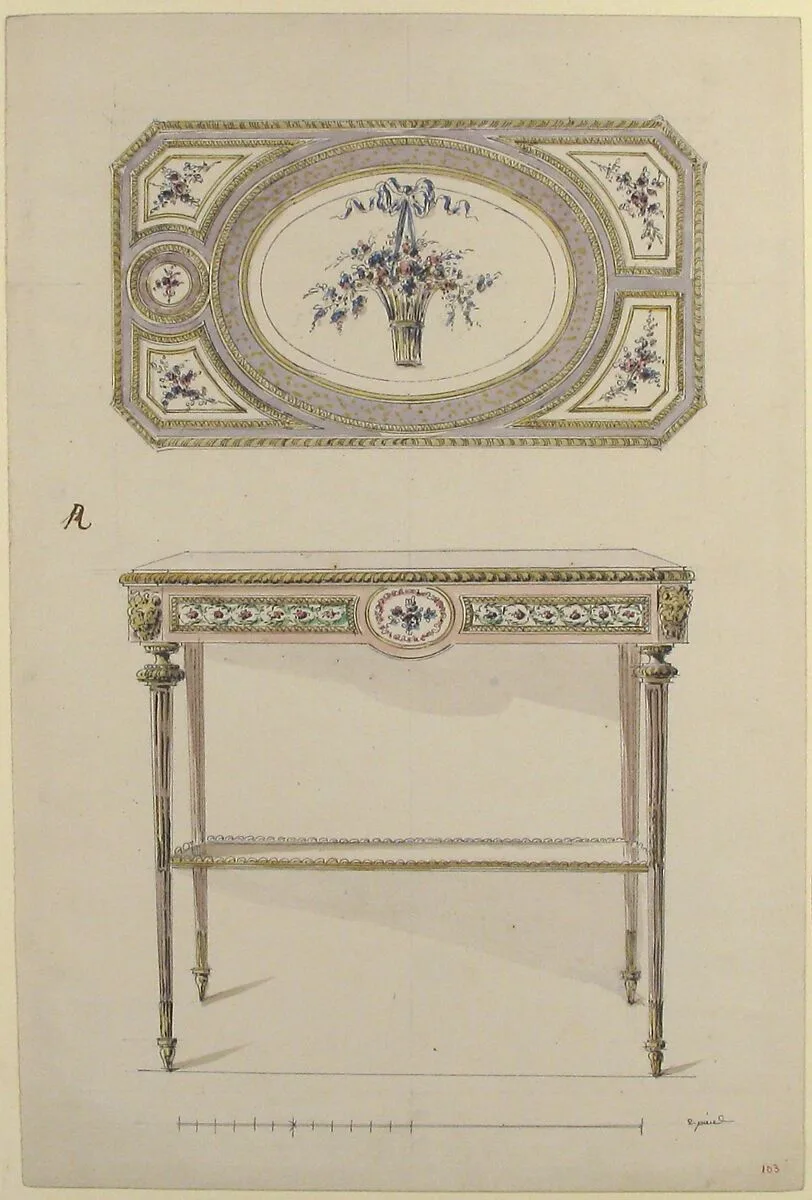 Design for a Table — Anonymous, French, 18th century