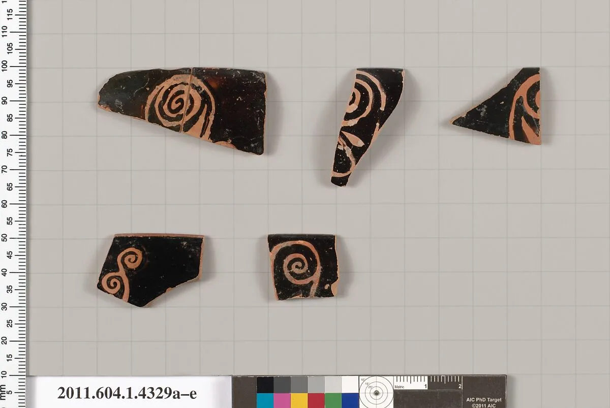 Terracotta rim fragments of kylikes (drinking cups) — Unknown