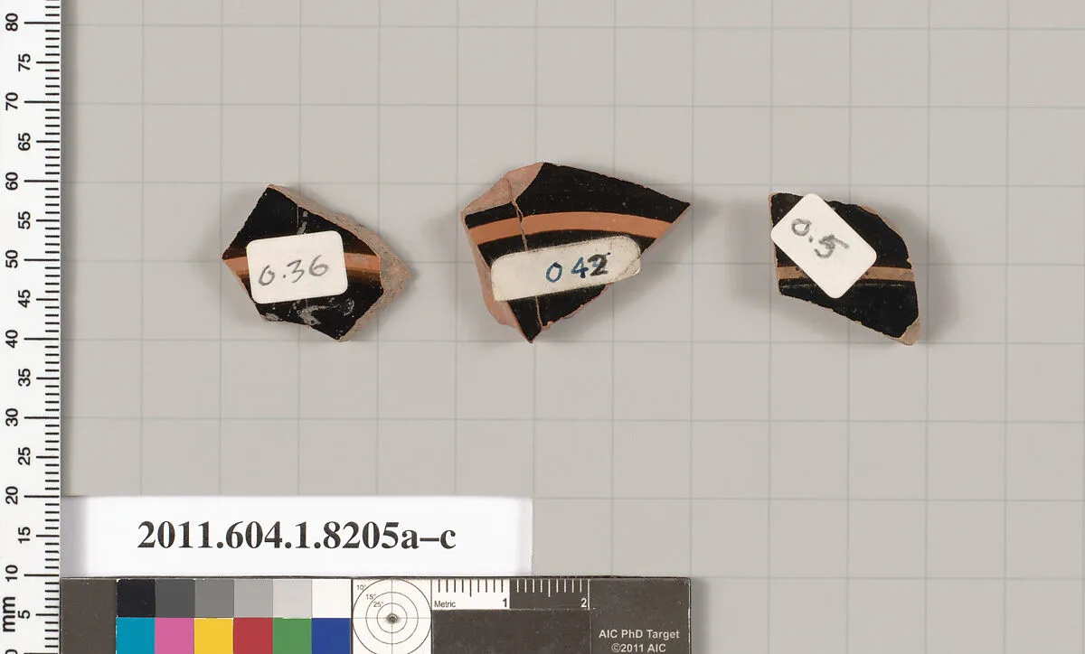 Terracotta fragments of kylikes (drinking cups) — Unknown
