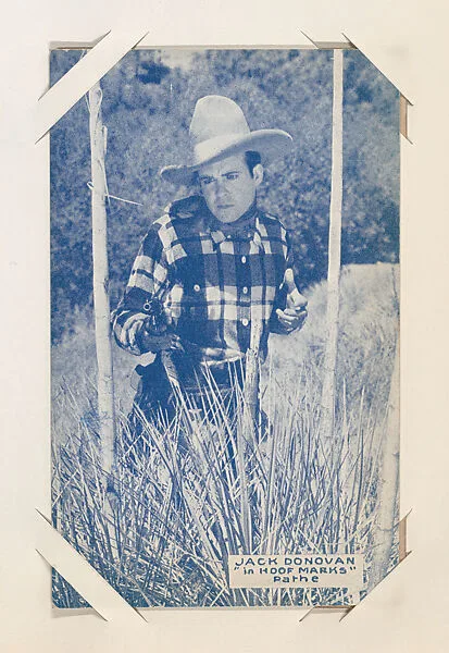 Jack Donovan in "Hoof Marks" from Western Stars or Scenes Exhibit Cards series (W412) — Unknown