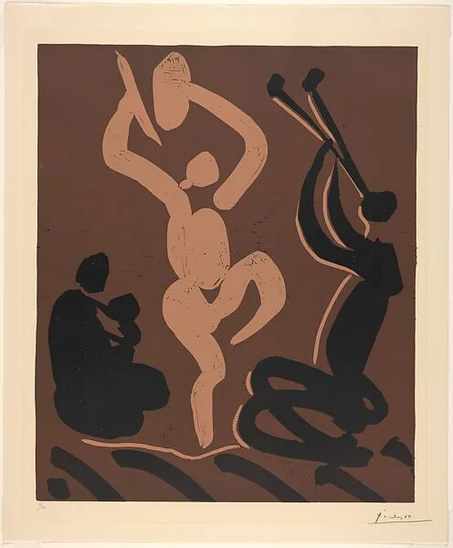 Bacchanal with Seated Woman Holding a Baby — Pablo Picasso|Hidalgo Arnéra