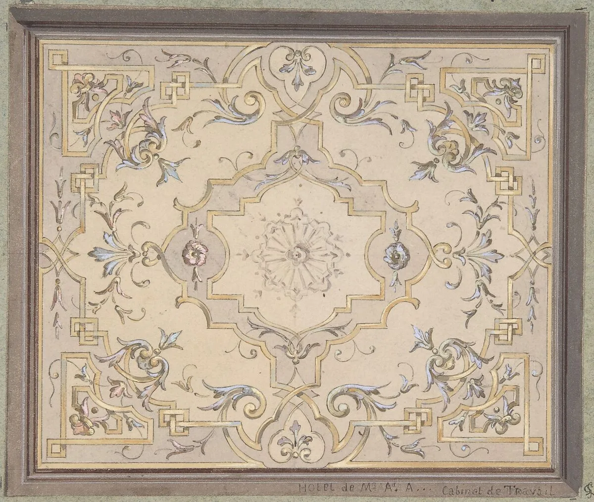 Design for a Study Ceiling — Jules-Edmond-Charles Lachaise|Eugène-Pierre Gourdet