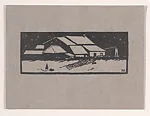 Farm Building in the Snow — Robert John Gibbings