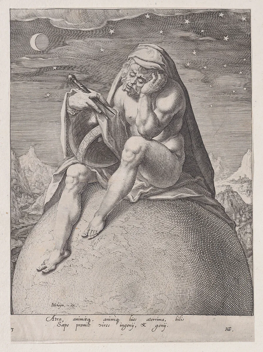 Air (Melancholicus), from "The Four Temperaments" — Jacques de Gheyn II|Jacques de Gheyn II|Zacharias Dolendo