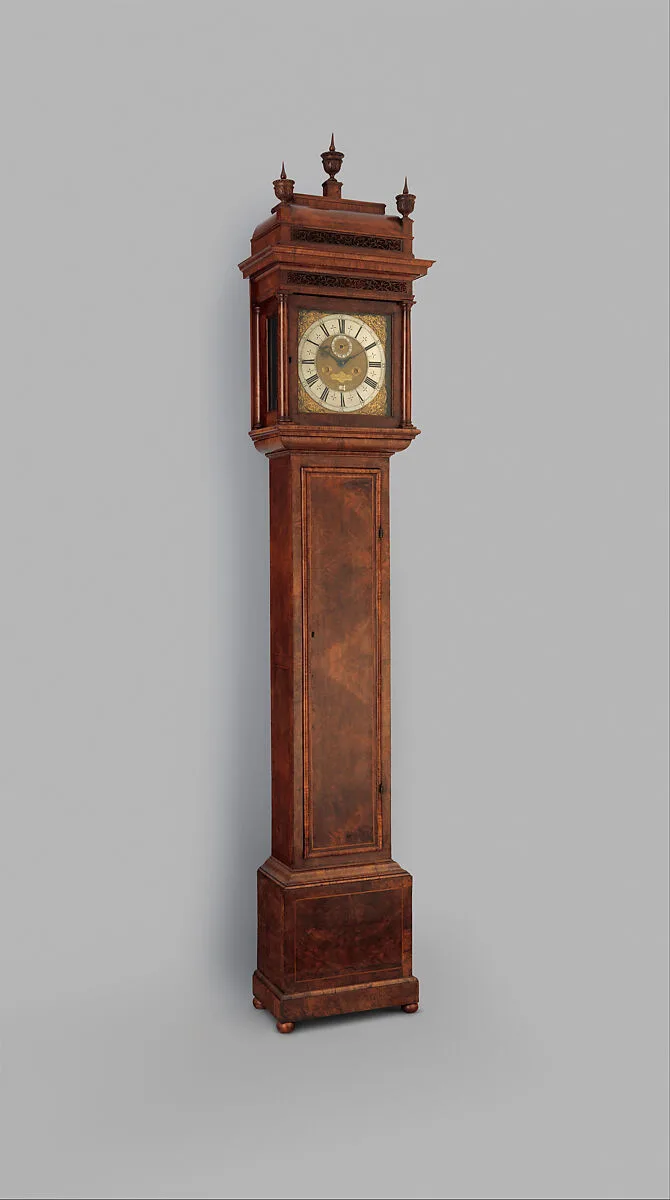 Longcase clock with calendar — Thomas Tompion