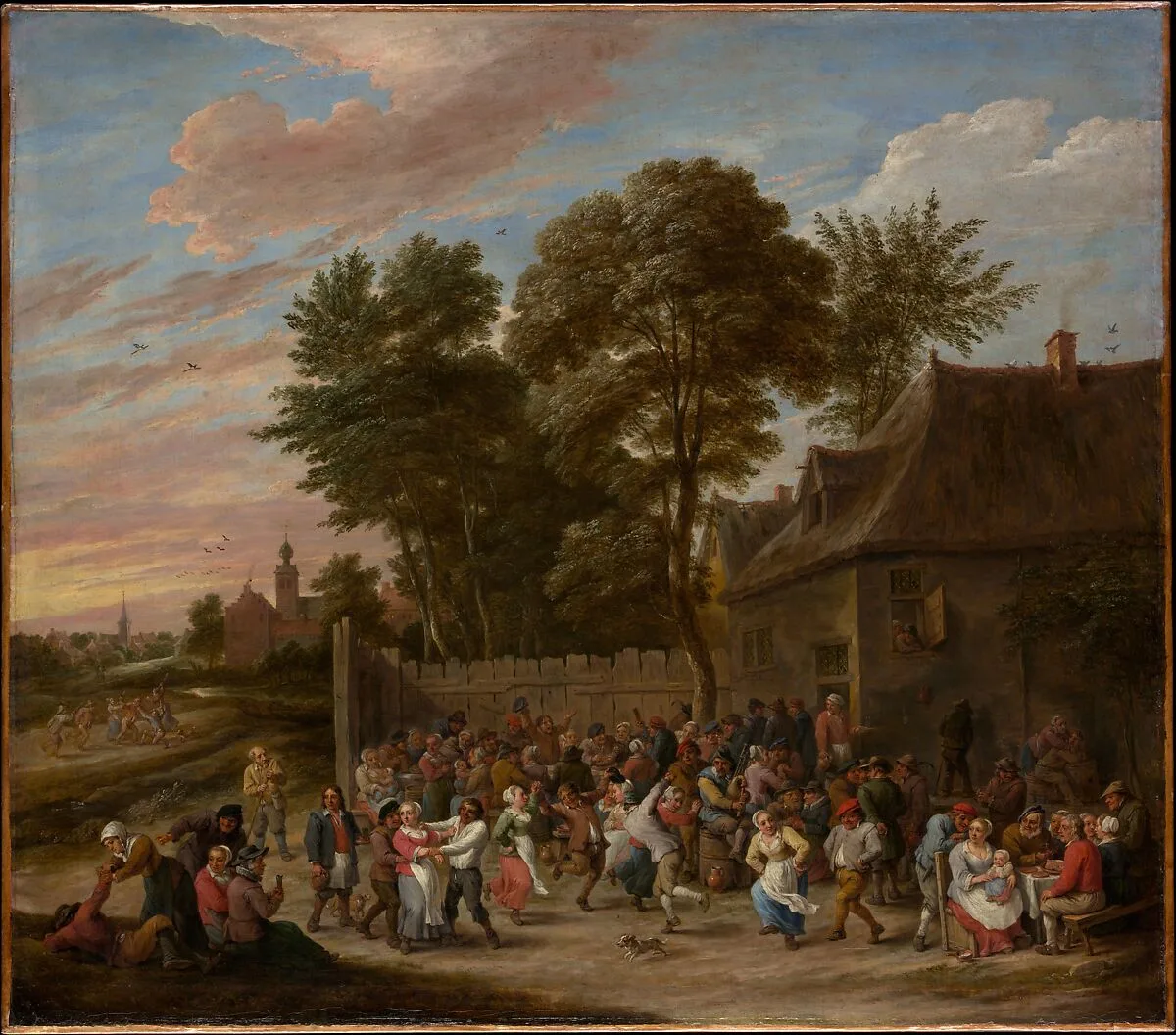 Peasants Dancing and Feasting — David Teniers the Younger