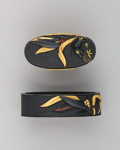 Sword-Hilt Collar and Pommel (Fuchigashira)