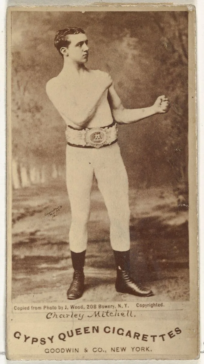 Charley Mitchell, from the Celebrities and Prizefighters series (N174) for Gypsy Queen Cigarettes — Goodwin & Company|J. Wood