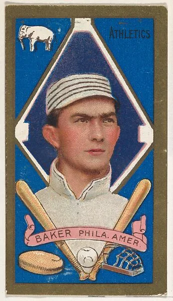 Frank Baker, Philadelphia, American League, from the "Baseball Series" (Gold Borders) set (T205) issued by the American Tobacco Company — American Tobacco Company
