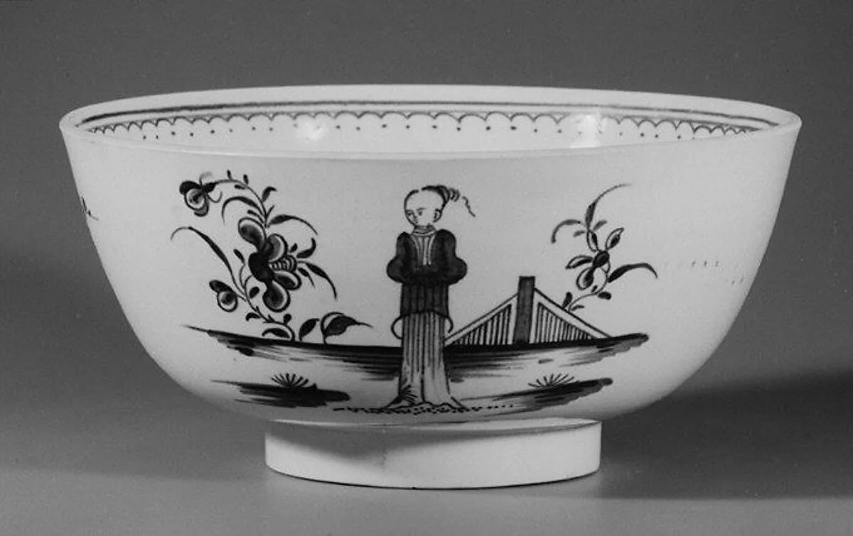 Waste bowl (part of a service) — Worcester factory