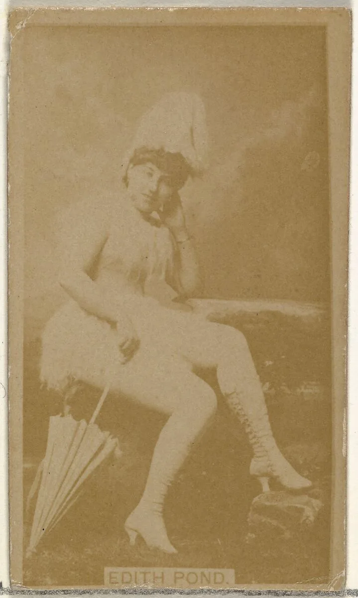 Edith Pond, from the Actors and Actresses series (N145-8) issued by Duke Sons & Co. to promote Duke Cigarettes — American Tobacco Company|W. Duke, Sons & Co.