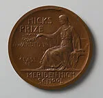 The Hicks Prize Medal — Louis Albert Gudebrod