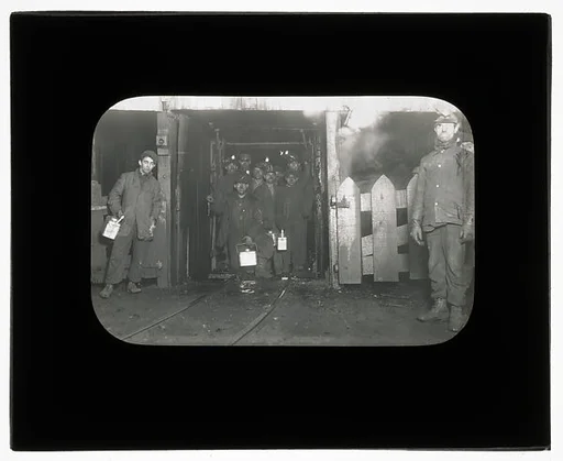 [Social Documentary Lantern Slide of New York]