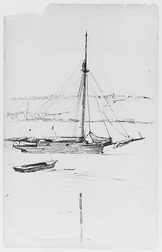 Seascape with Boats (from Sketchbook)