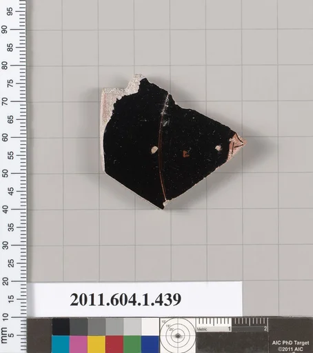 Terracotta fragment of a kylix (drinking cup) or plate