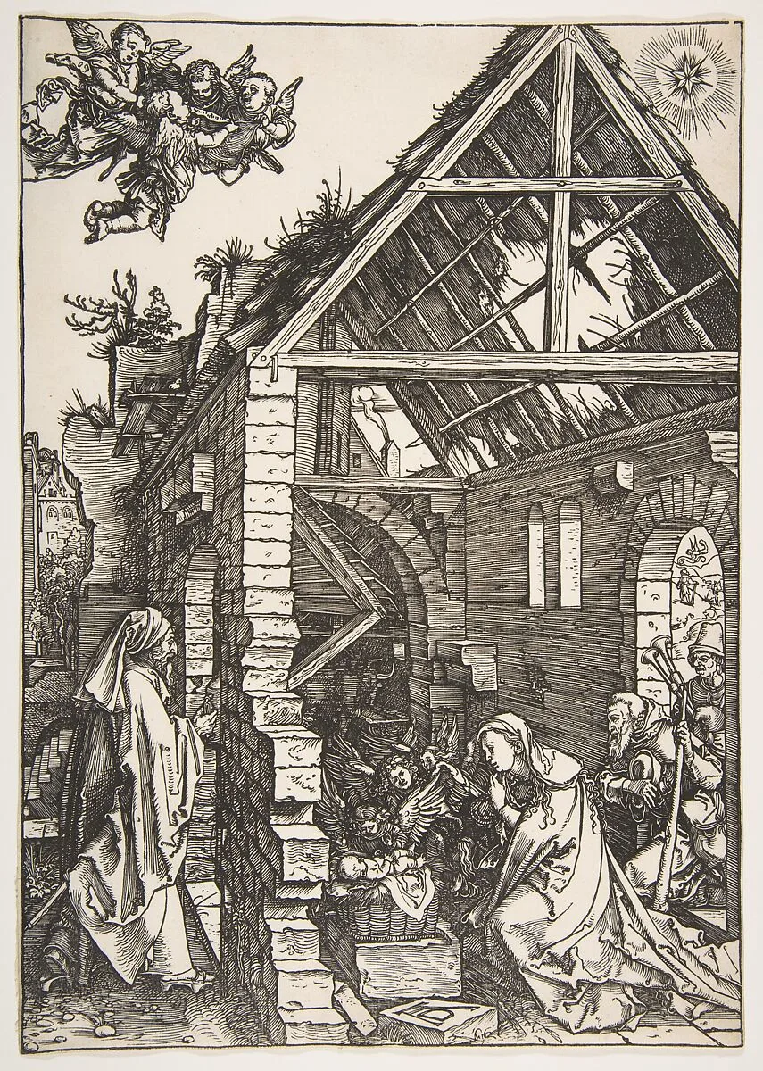The Nativity, from The Life of the Virgin — Albrecht Dürer