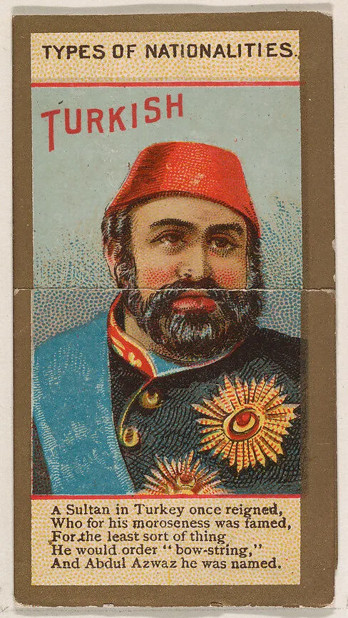 Turkish, from Types of Nationalities (N240) issued by Kinney Bros. — Kinney Brothers Tobacco Company