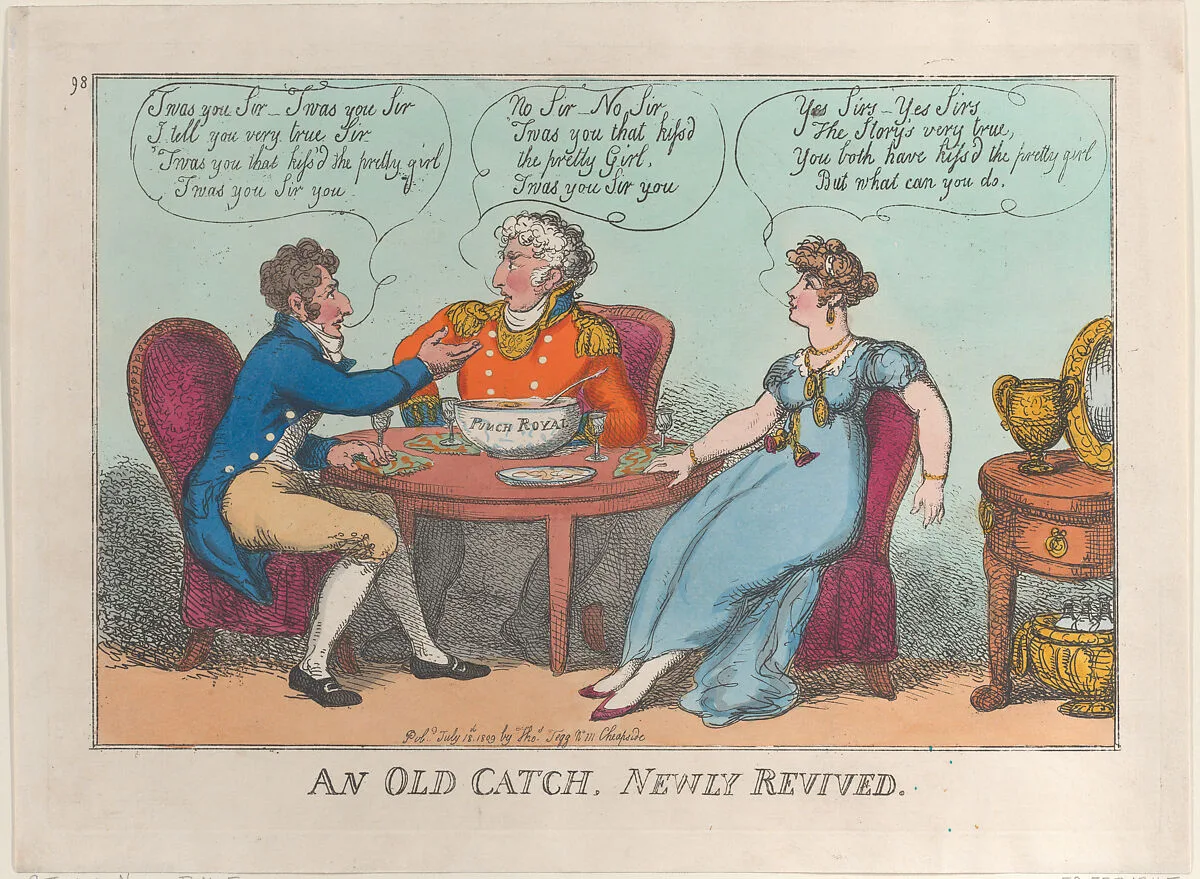 An Old Catch, Newly Revived — Thomas Rowlandson|Thomas Tegg