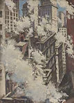 View of Wall Street — Christopher Richard Wynne Nevinson