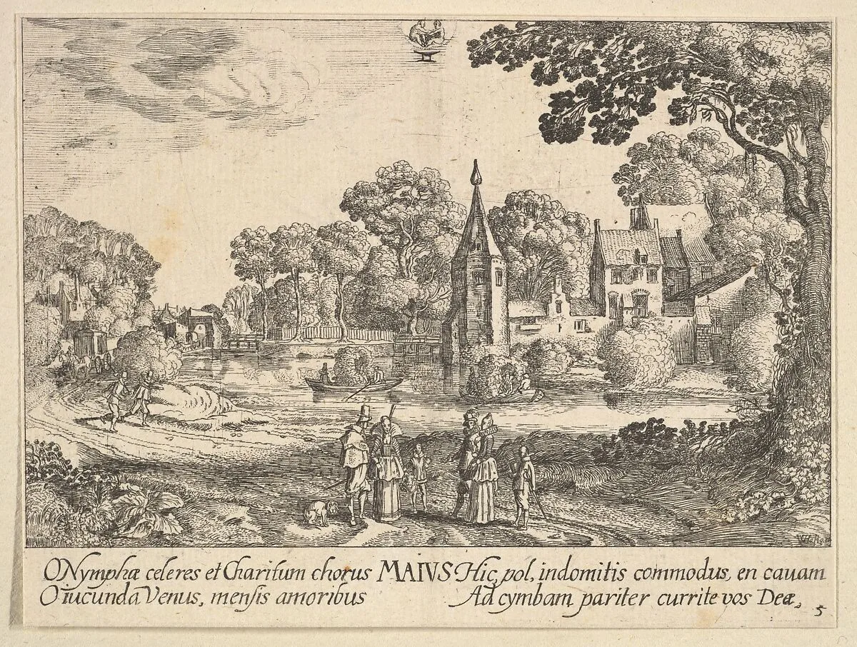 May (Maius) — Jan van de Velde II|Wenceslaus Hollar