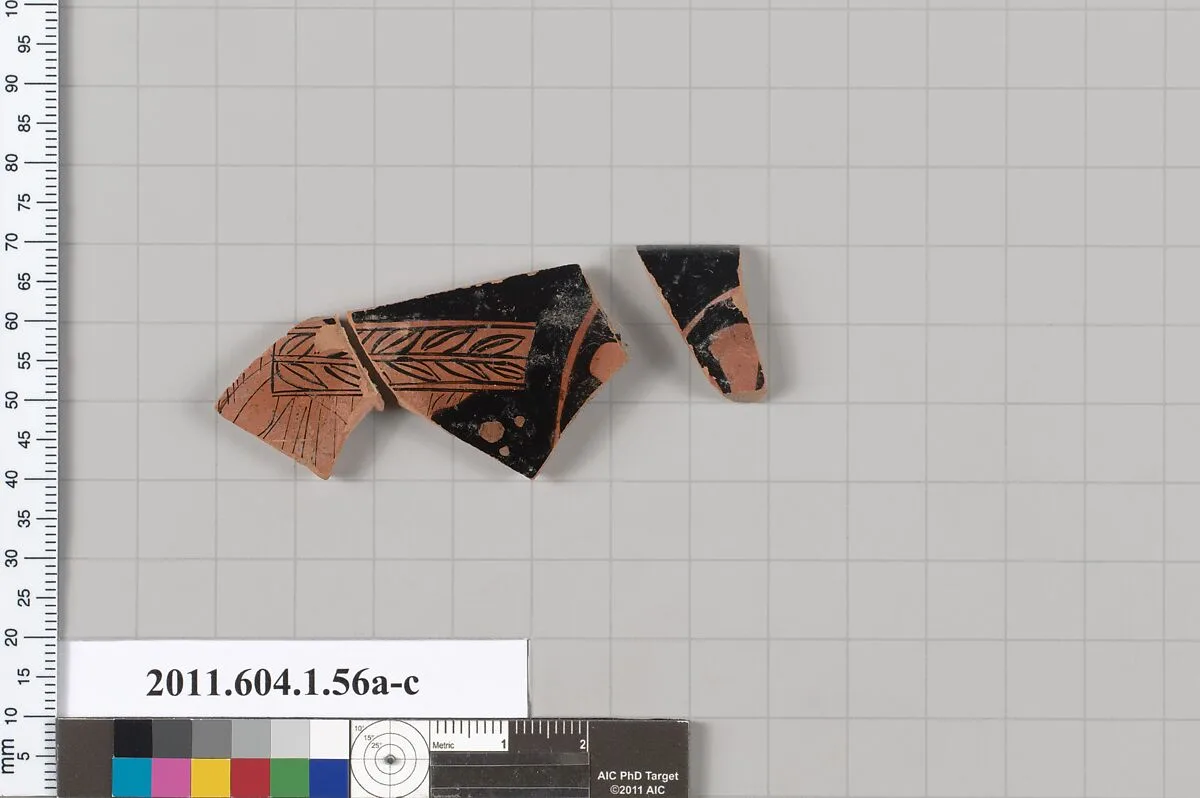Terracotta fragments of a kylix (drinking cup) — Unknown