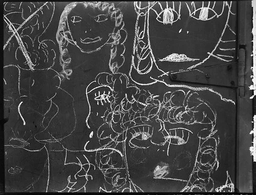 [Graffiti on Door, Christopher Street, New York City]