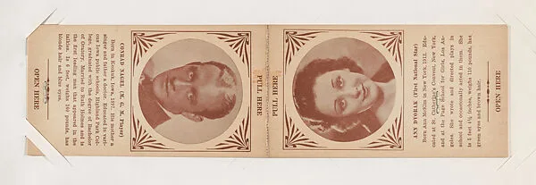 Gerard Nagel and Ann Dvorak from Star Folders Special Cards (W439) — Unknown
