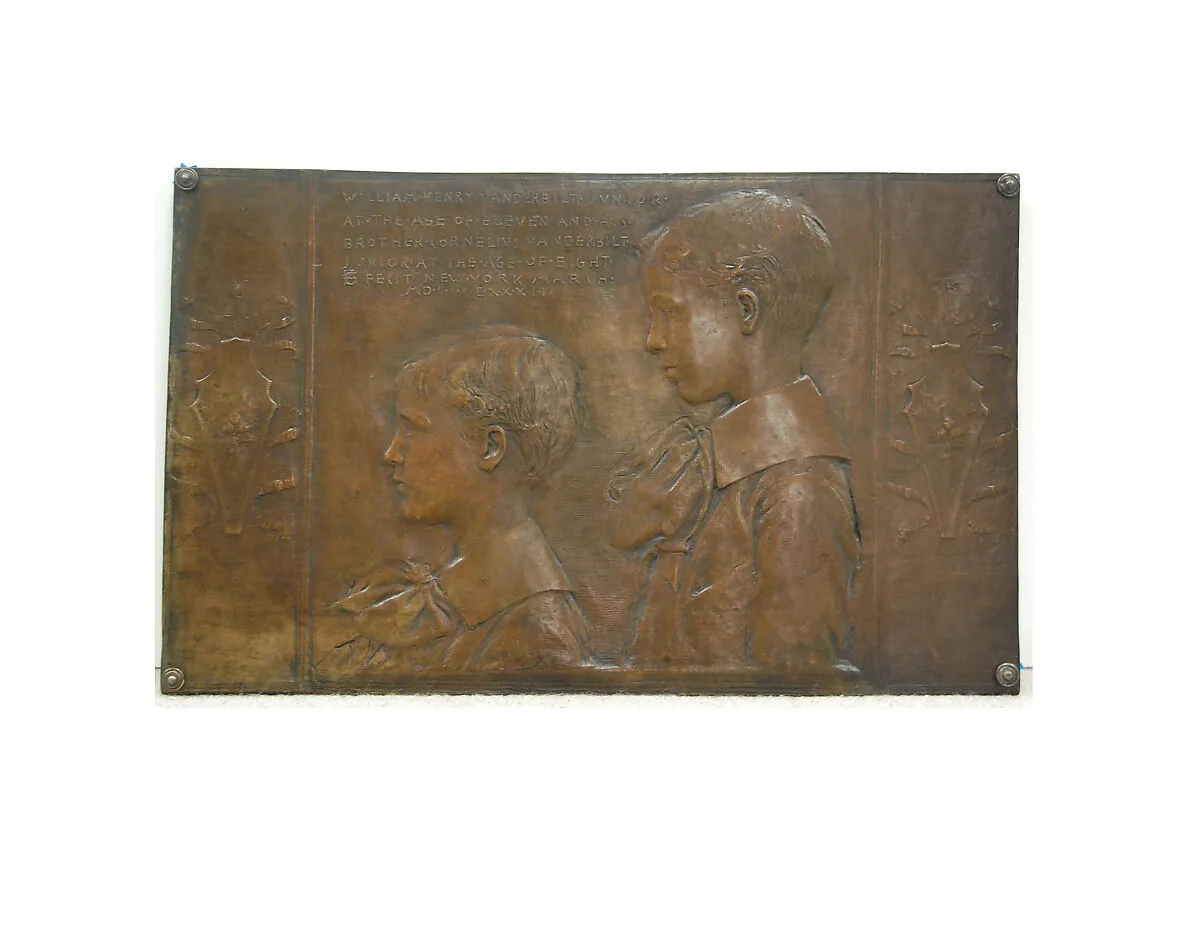 William Henry II and Cornelius Vanderbilt III — Augustus Saint-Gaudens