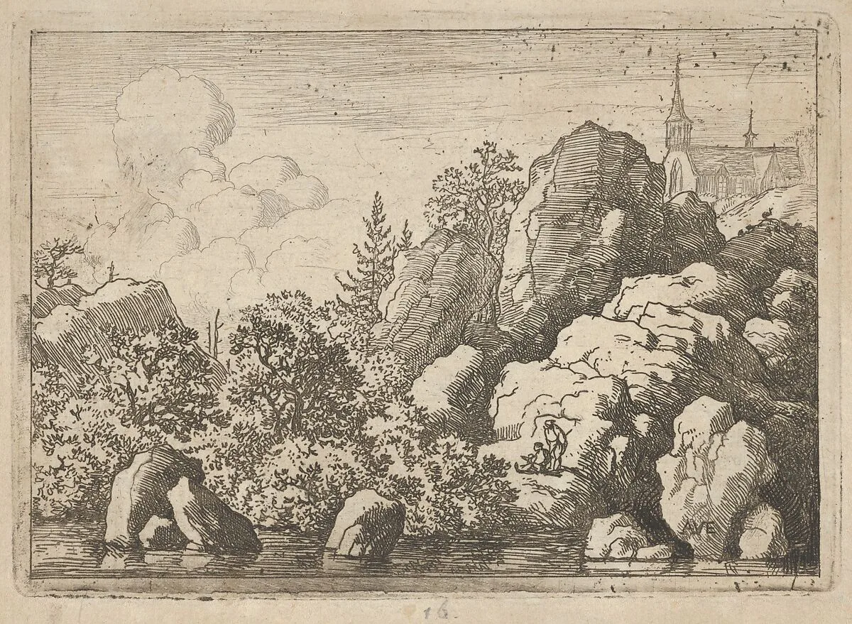 The Church on the Hill — Allart van Everdingen